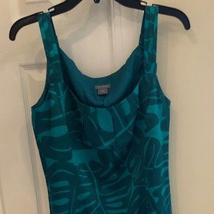NEW Ann Taylor Emerald Green Satiny Evening Dress